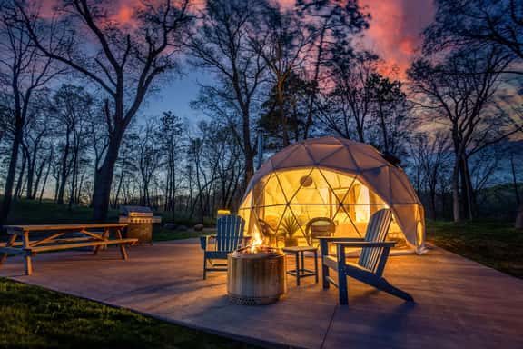 Geo Dome at Big Rock Creek! (on a 980 acre playground) - Image 1
