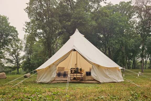 Lovers Lookout Glamp Tent 3 at Big Rock Creek - Image 1
