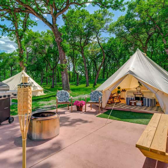 Lovers Lookout Glamp Tent  1 at Big Rock Creek - Image 1