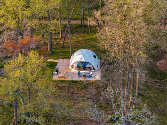 Geo Dome at Big Rock Creek! (on a 980 acre playground) - Image 2