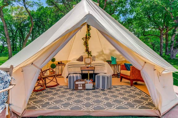 Lovers Lookout Glamp Tent  1 at Big Rock Creek - Image 4